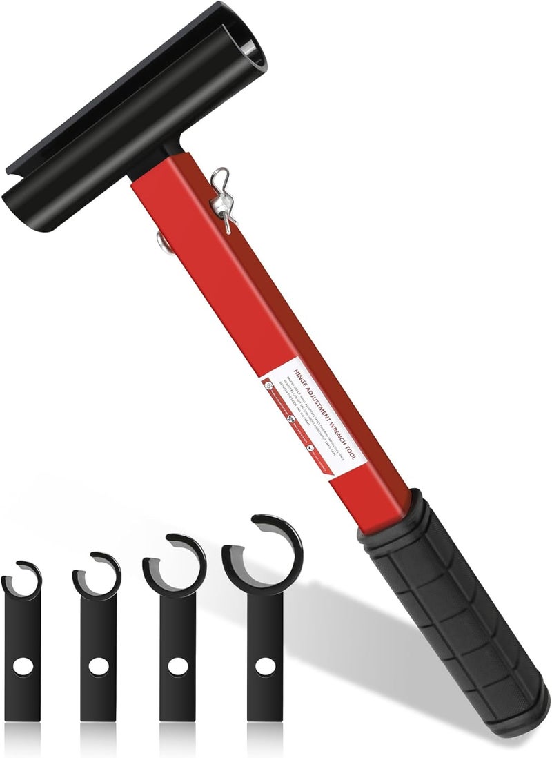 Tofcbye 4 in 1 Hinge Gap Adjusting Wrench Kit, Heavy Duty Door Hinge Adjustment Tool, Multi-Size Precision Tool Kit for Door and Cabinet Alignment - Image 1
